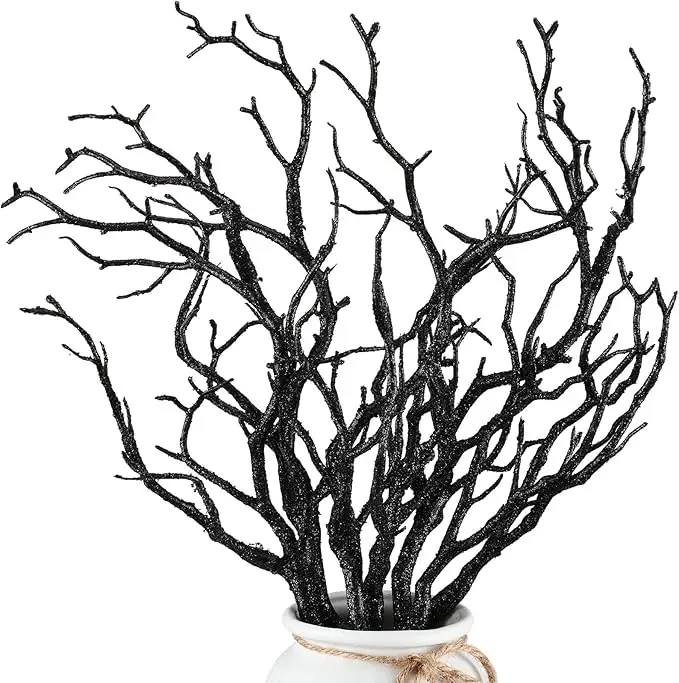 Plastic Manzanita Branches Artificial Fake Antler Shaped Tree Branch Small Plant Twigs Branch for Wedding Table Decor