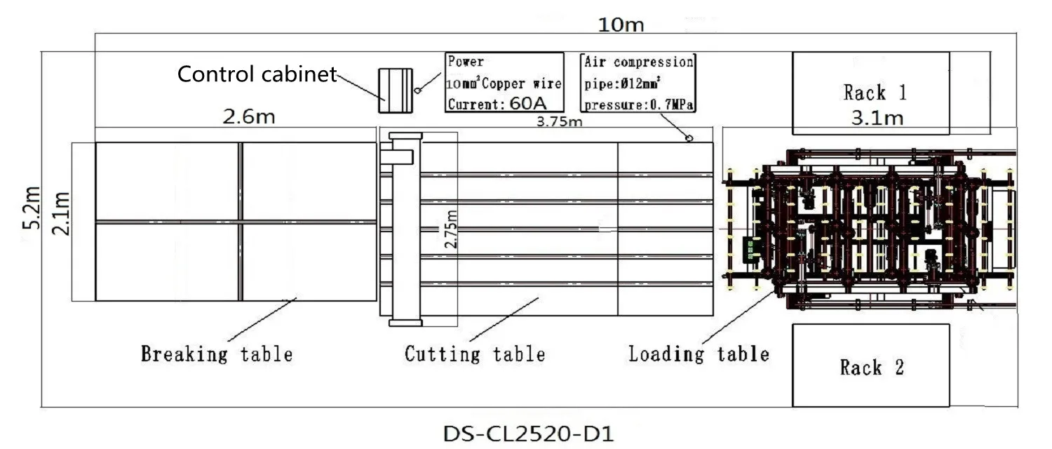 2520 Factory supply top quality used mini cnc glass cutting machine automatic
