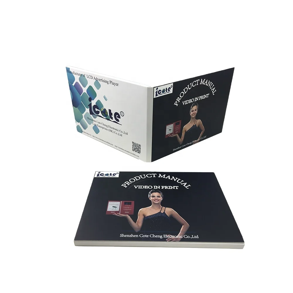 COTE поздравительная открытка 5 0 дюймов бумажная пригласительная Свадебная видео брошюра винтажная Роскошная Shenzhen Europe A5 Видео Печать