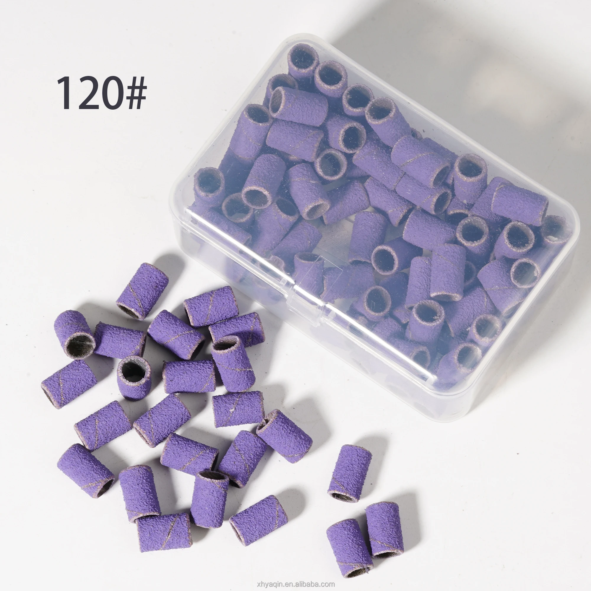 Manicure Tools E-file Drill Head 80# 120 180 240 Pink White Purple Zebra Sanding Bands And Mandrel For Nail Drill Bits