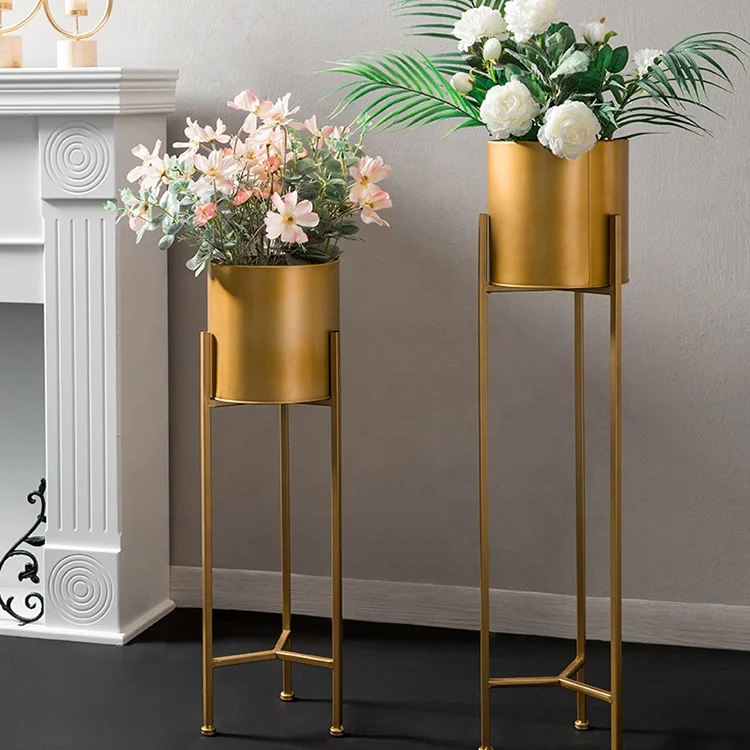 Garden Decoration Supplies Balcony Pots Planters Metal Bucket Flower Holder Hanging Flower Pots Large Bucket Flower Holder