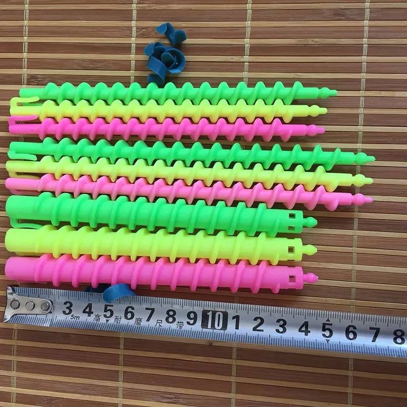 Plastic Hair Root Fluffy Styling Hair Rollers Curler Magic Spiral Perm Rod Bars Salon Hairdressing Tools 5.0