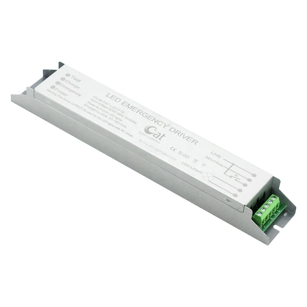 LED Tube Emergency Driver 5-20W Emergency Battery Pack for T8 Panel Downlight LED Emergency Power Supply CE ROHS DC 220V 2600mah