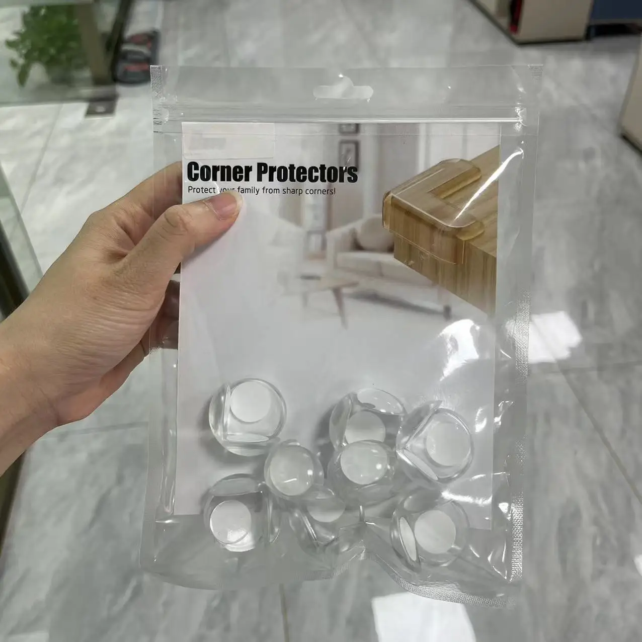 Transparent Adhesive Silicone PVC Baby Furniture Protective Cover Edge Table Corner Protector