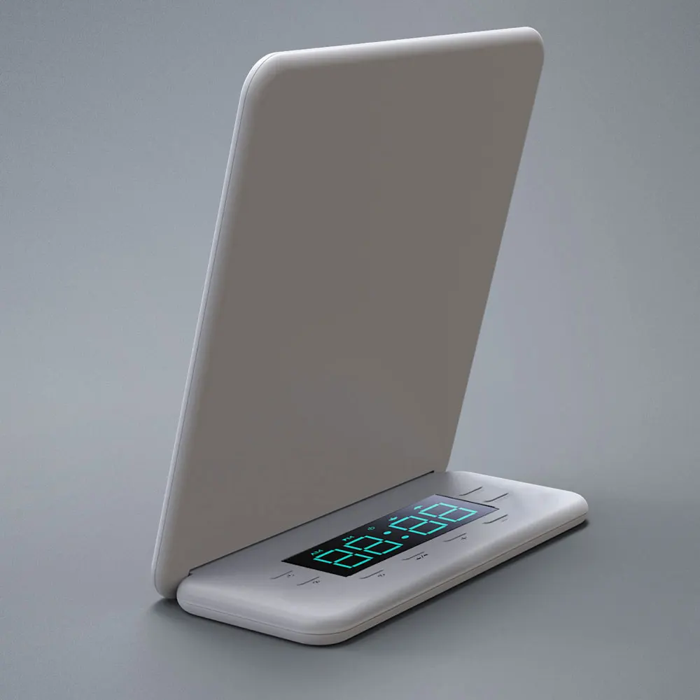 Light Therapy Lamp, UV-Free 10000Lux Simulated Sunlight Lamp,Touch Control with 3 Color and 4 Brightness Setting for Home Office