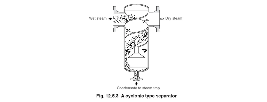 
SS cyclonic type steam separator for wet steam 