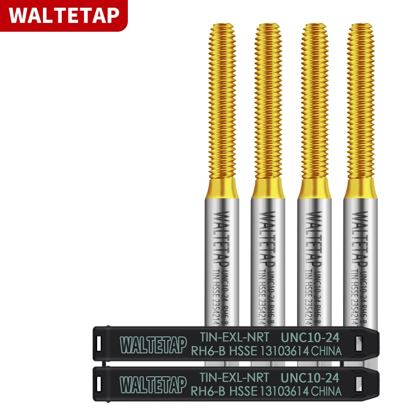 WALTETAP HSSE-M42 с формовочной оловянной рулонной смесью UNC 1-64 2-56 3-48 4-40 5-40 6-32 8-32 10-24 12-24 1/4 5/16 3/8 машинная нить краны