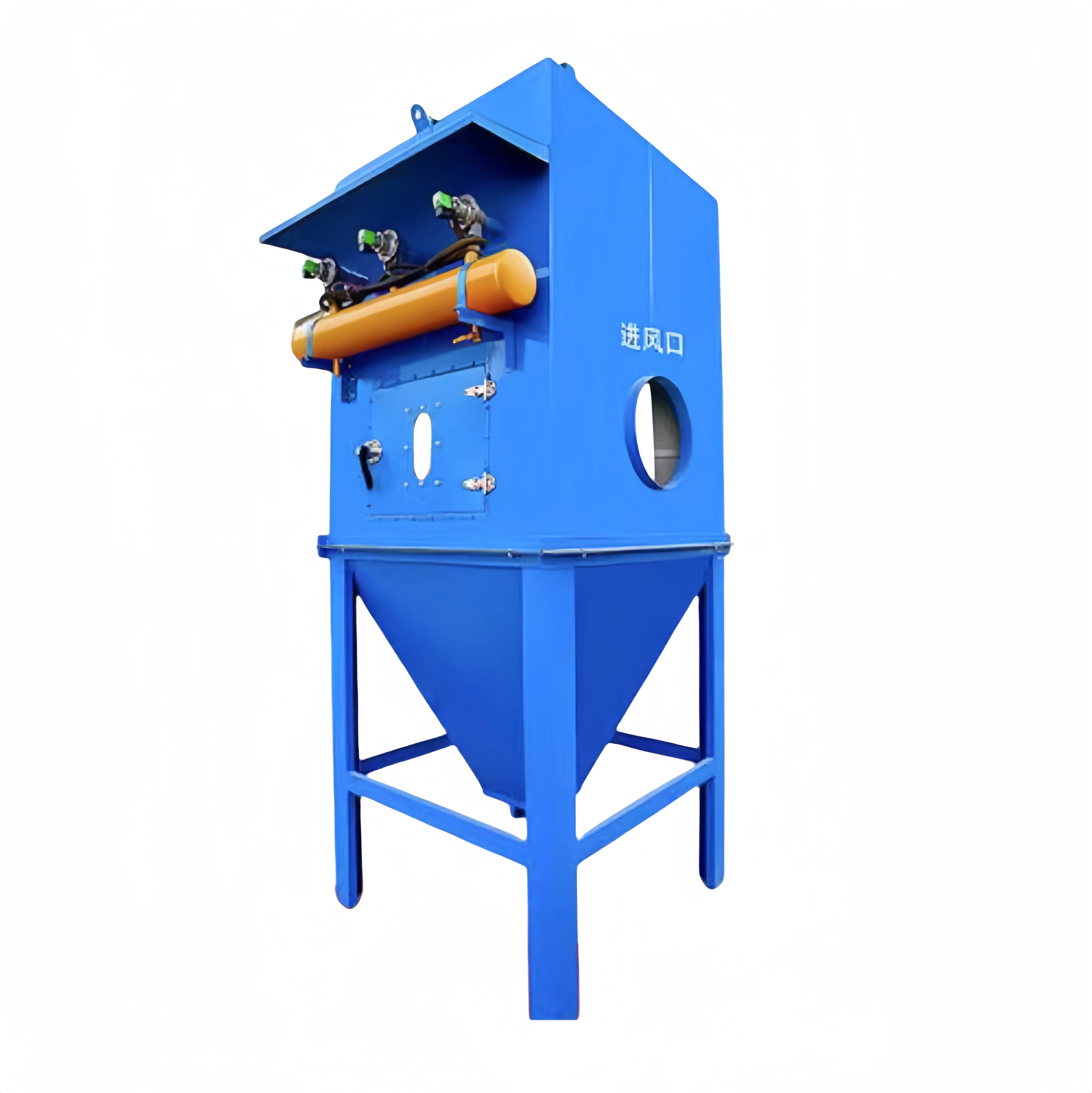 Cylinder dust collector pulse automatic ash discharge type flue gas filtration