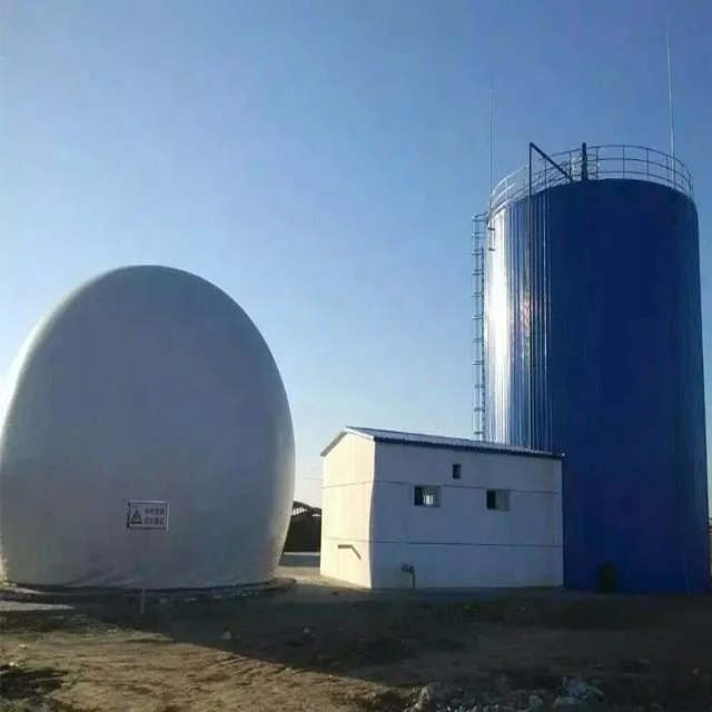 Резервуар для хранения воды из биогаза и навоза в