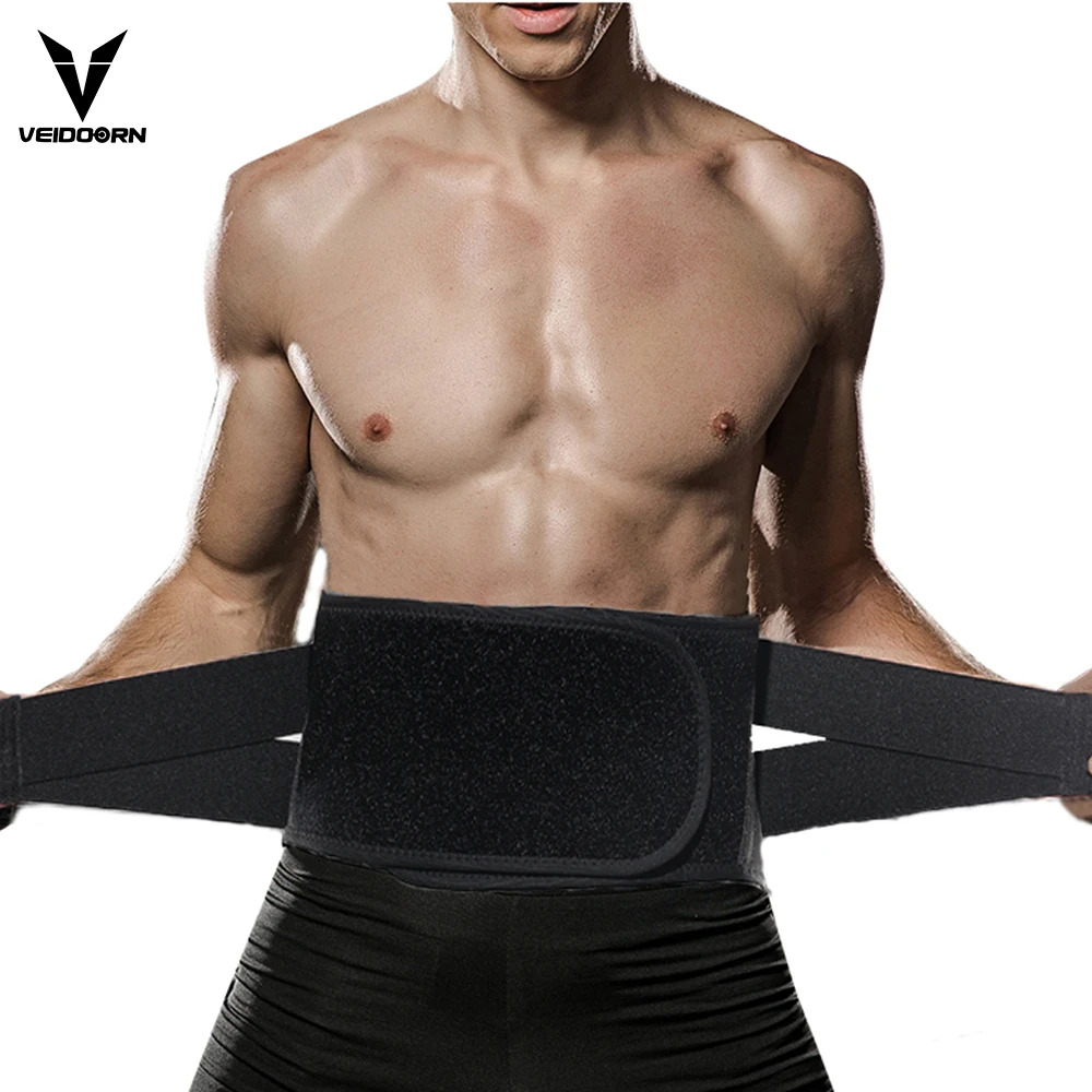 Sports Gym Adjustable Lumbar Lower Back Support Belt Waist Trimmer  Waist Trainer