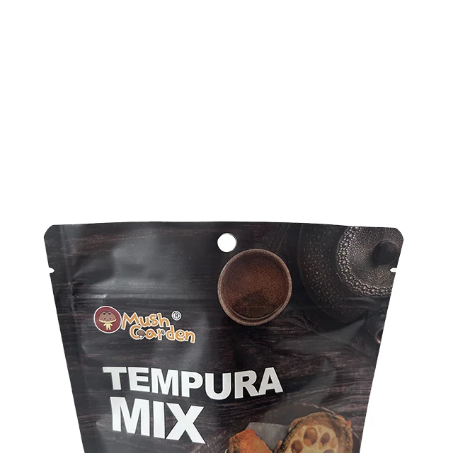 Black Matte Finish Aluminum Foil Doypack Snack Food Bag Bolsa Stand Up Zipper Pouch Plastic With Circle Hole For Cookies Snack