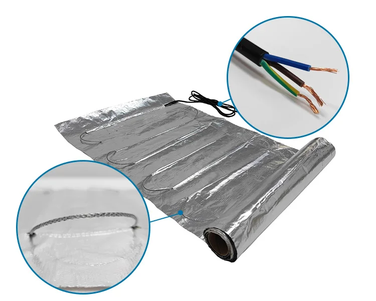 Aluminum foil Heating Mat Save Energy Outdoor Solar Panel Snow Melt Mat for Snow Melting