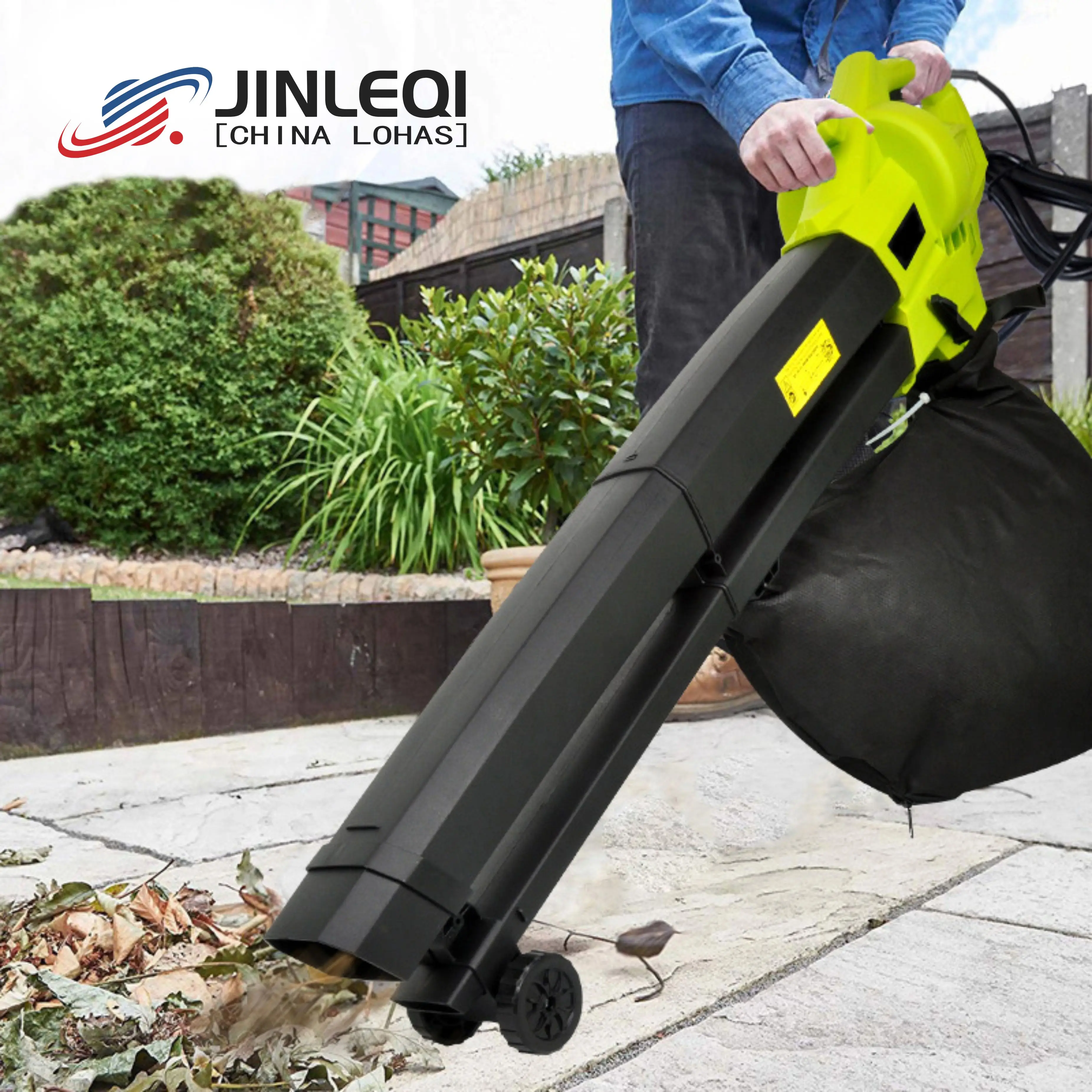 electric garden shredder household leaf  crusher grass absorbing tobacco collection machine