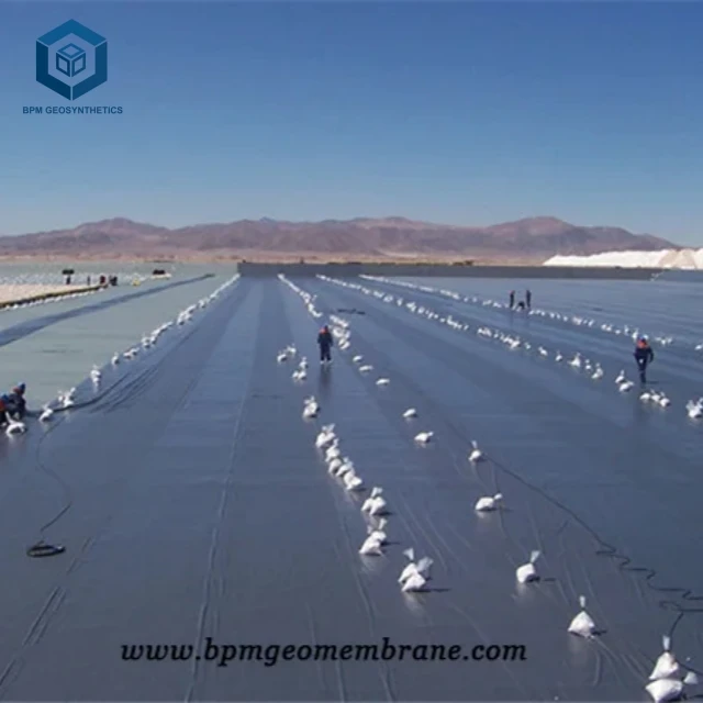 HDPE Geomembrane 1.5 Double Side Smooth Liner Price Per Square Meter for Salt Evaporation