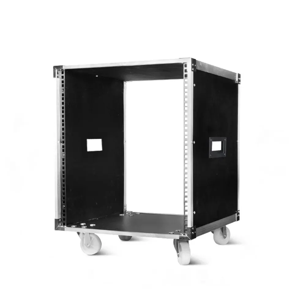 12U Professional Audio system rack case installation rackmount cases with caster
