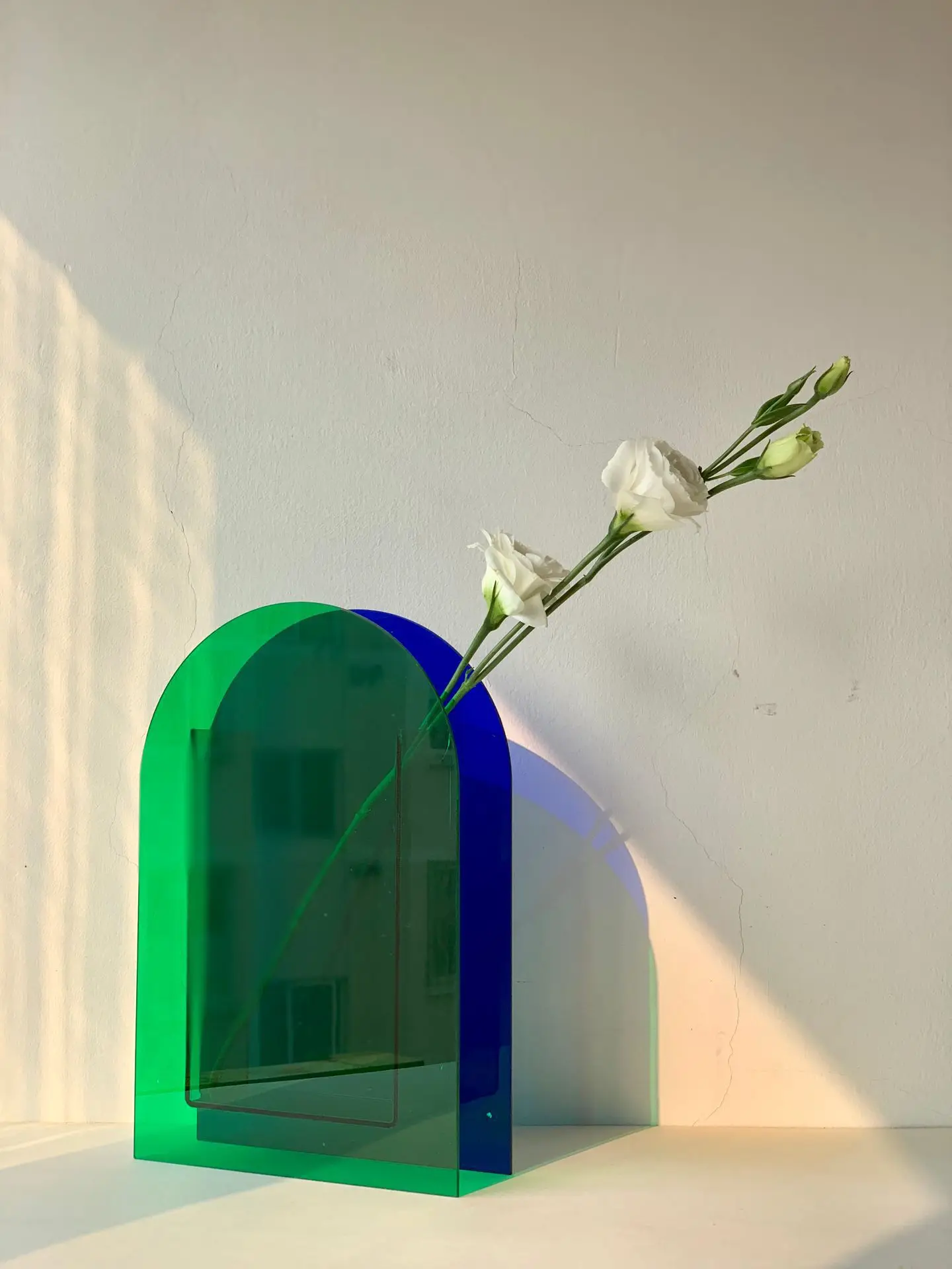 Acrylic vase custom modern minimalist acrylic vase living room ins designer colorful vase decoration table flower arrangement