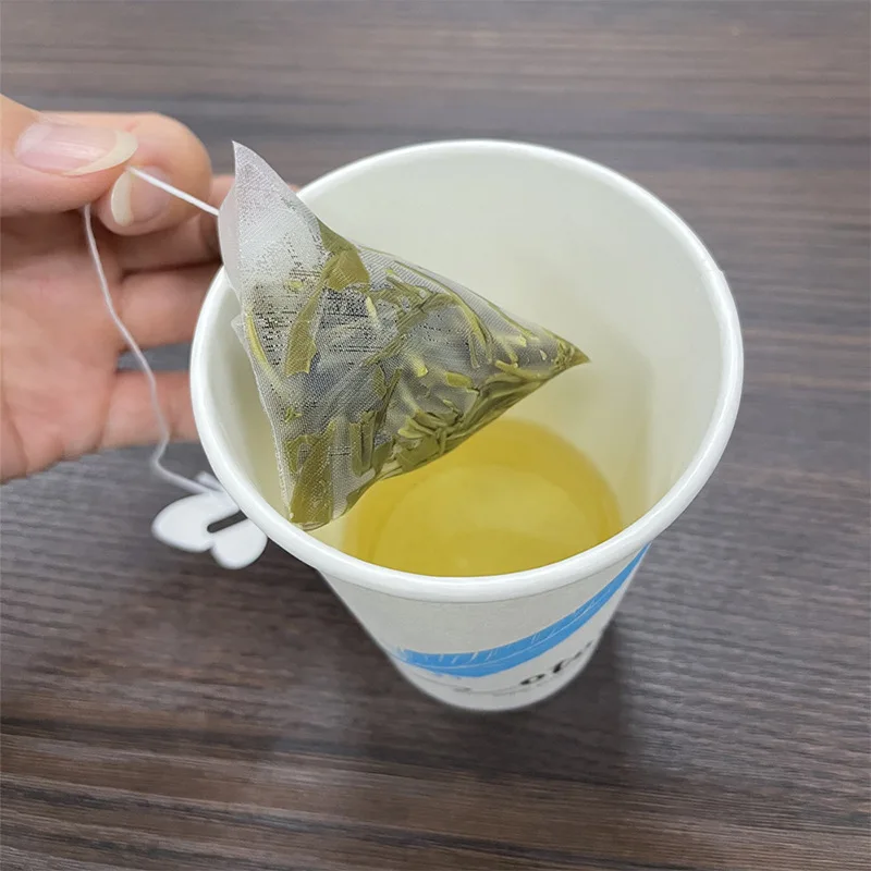 Custom Packaging Empty Tea Bags Pla With String Biodegradable Filter Bag Pouches Disposable Tea Bags