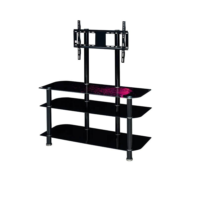 High quality home furniture living room tempered glass TV stand living room furniture tv stand for sale