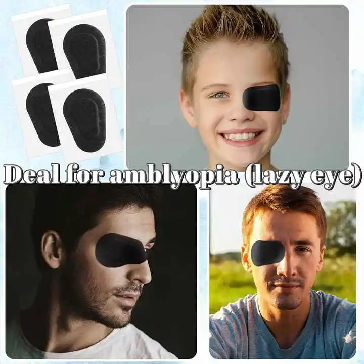 80 Pcs Adhesive Eye Patches, Eye Patches for Adults Eye Pad Disposable Eyepatch Latex Free Adhesive Bandages for Baby Kids