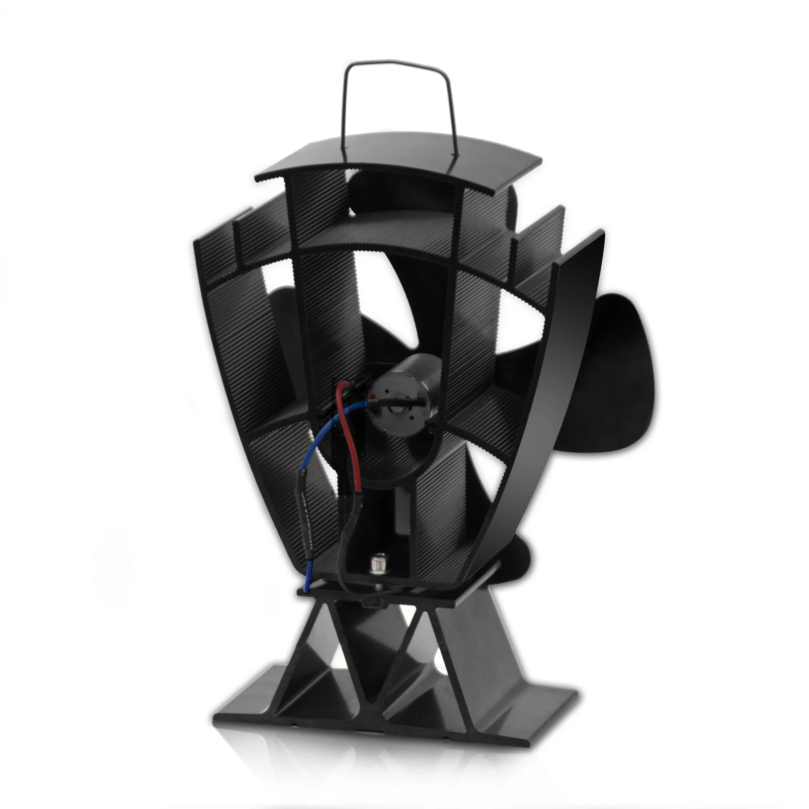 Non Electric Self powered High Speed Mini Heat Powered Wood Log Coal Pellet Stove Fan Fireplace Fan