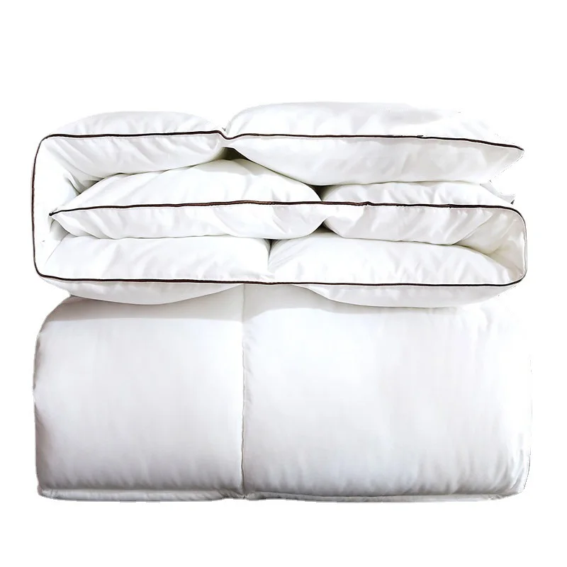 Custom All Season Luxury  Comforter Duvet Goose Duck Feathers Down Alternative Down King Size Bed Quilts For Home Hotel