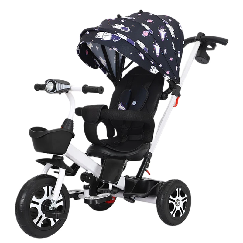 Foldable Tricycle Kids Baby Tricycle Children Pedal Bicycle Baby Tricycle With Push Handle