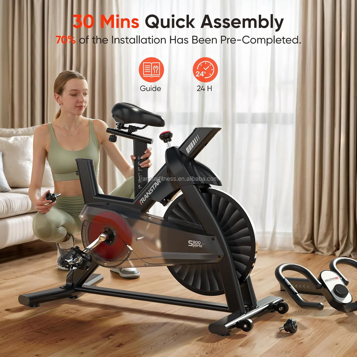 2024 Mexico Mercado Libre Magnetic Spining Indoor Cycle Bicicleta Spinning Bike Profesional for Home Gym Fitness