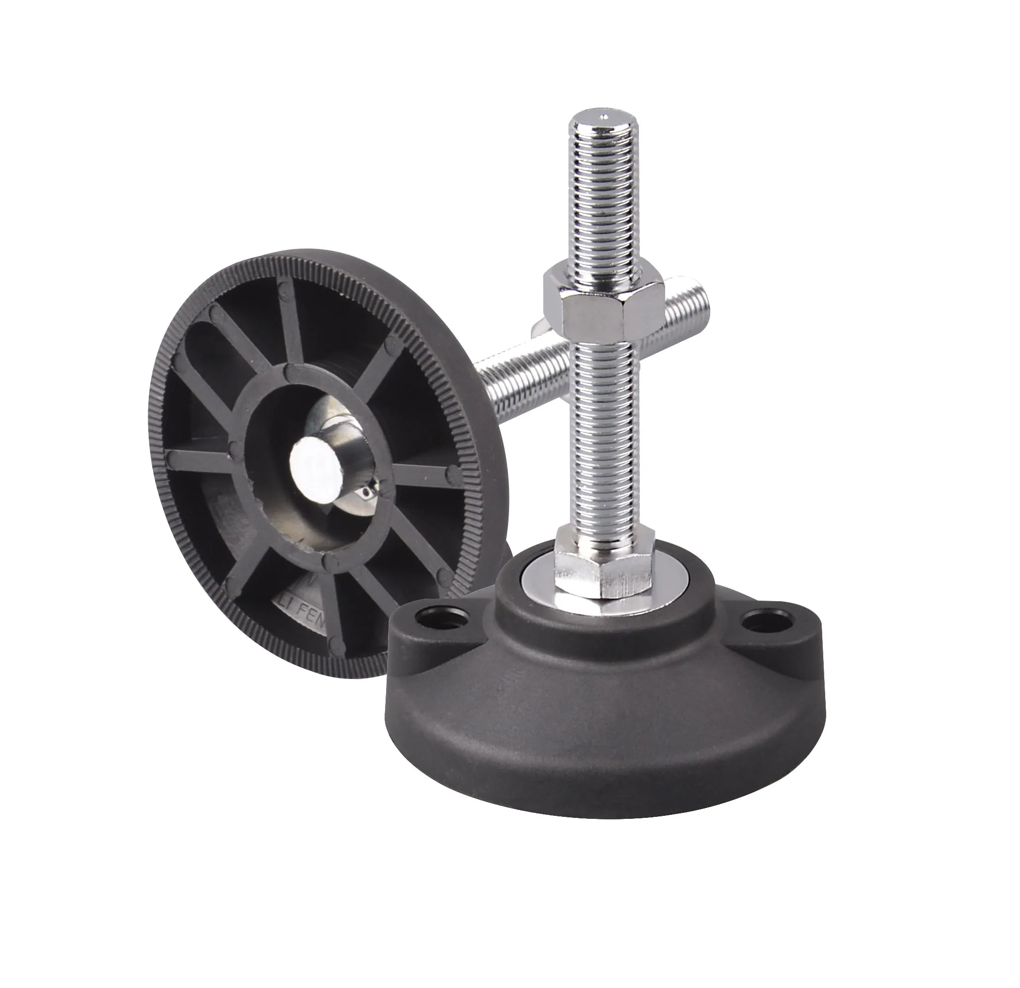Nylon carbon steel galvanized fixed foot cup bolt swivel leveling feet Anti-Vibration machine leveling Feet M14
