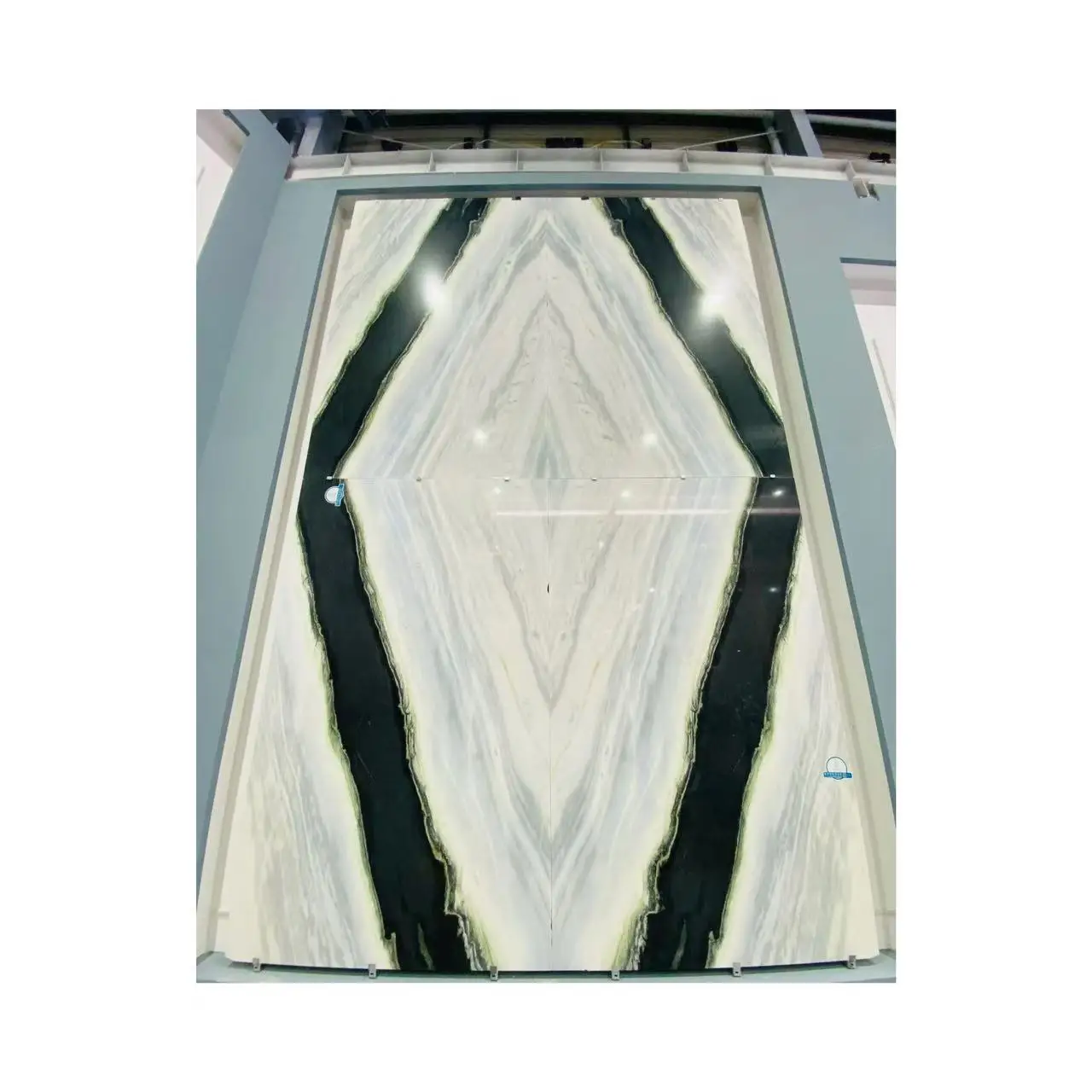 Роскошный панда белый мрамор на заказ столешница и полировка пола большая плитка бразильский