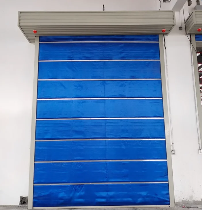 Industrial-Style Unfinished Surface Inorganic Cloth Fire Rolling Shutter Door Effective Large Shopping Basement Center Fire