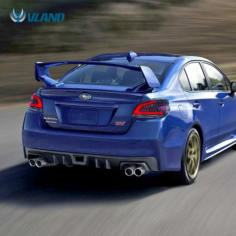 VLAND Manufacturer Full LED Taillights XV Rear Lamp Assembly 2013-UP STI VA Car Sequential Tail Light For Subaru Impreza WRX