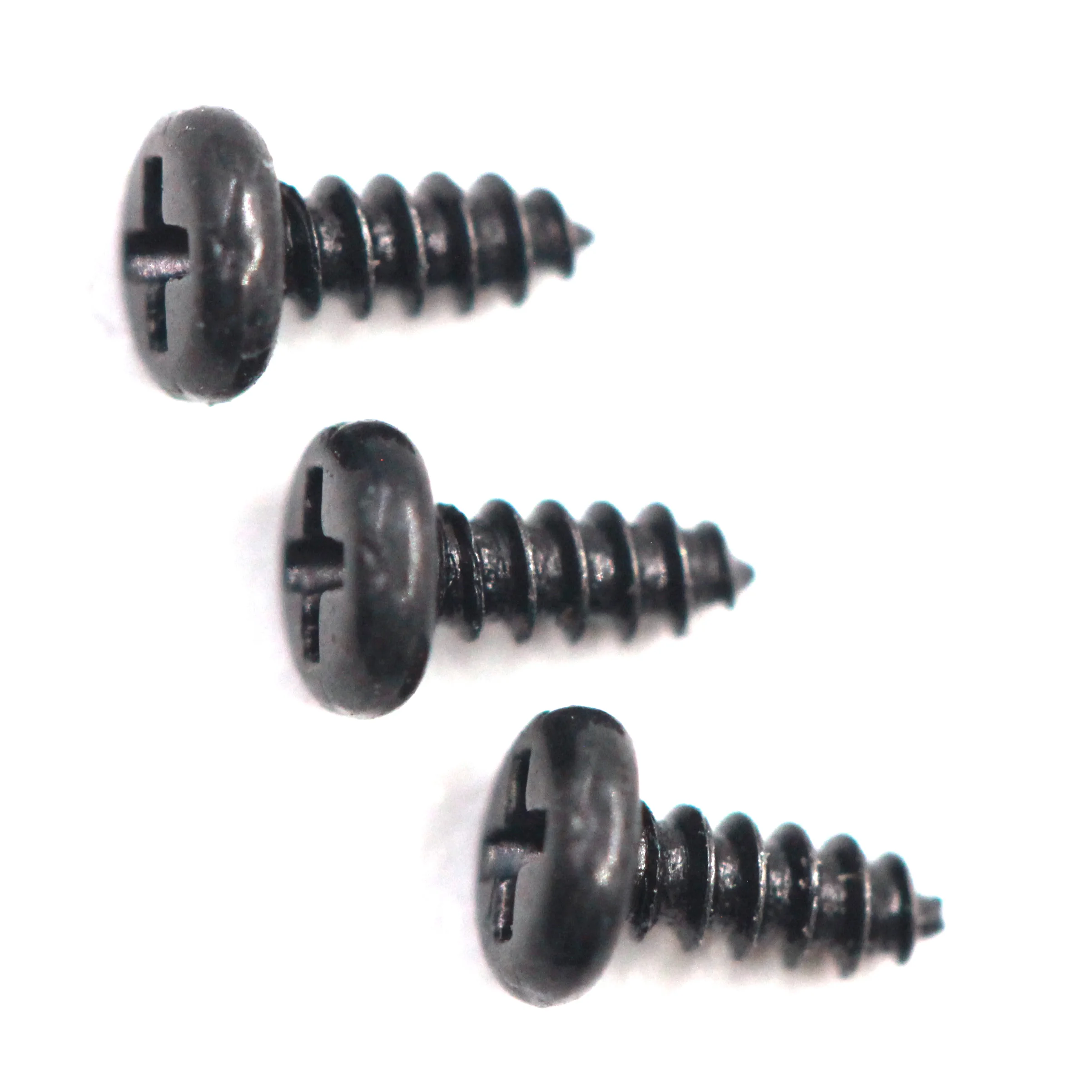 M1.4*3.5mm Carbon Steel black galvanized hard phillips round head self tapping micro screw pan head small screw