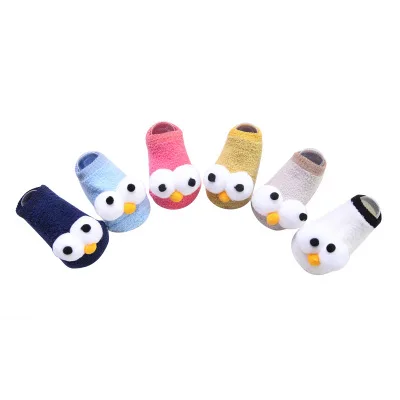 Autumn and winter new baby floor socks cartoon big eyes baby anti-skid toddler socks anime