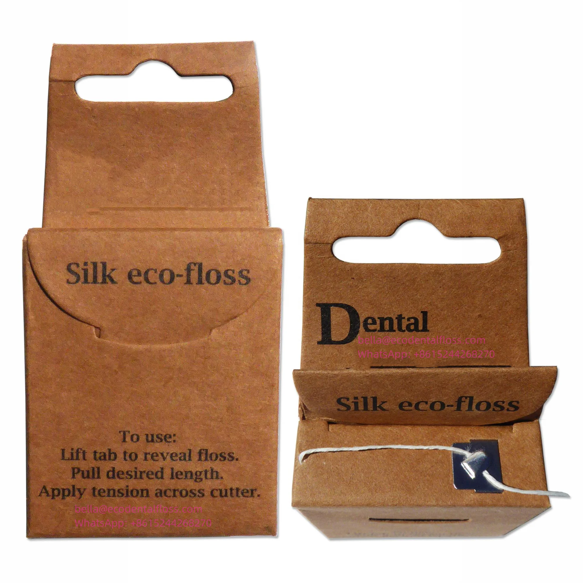 China manufacturer Natural Organic Bamboo Charcoal dental floss corn starch Eco Friendly silk floss vegan biodegradable floss