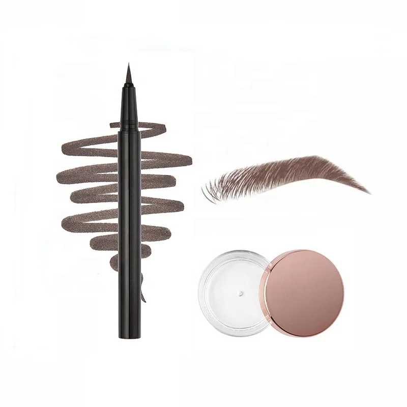 Customized microblading tattoo eyebrow 3D liquid ink pen waterproof long lasting private label eyebrow liquid liquid eyebrow pen