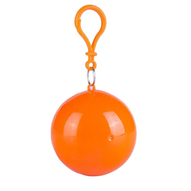 Fashional Red PE Emergency Raincoat and Poncho with Plastic Ball Manufacturer
