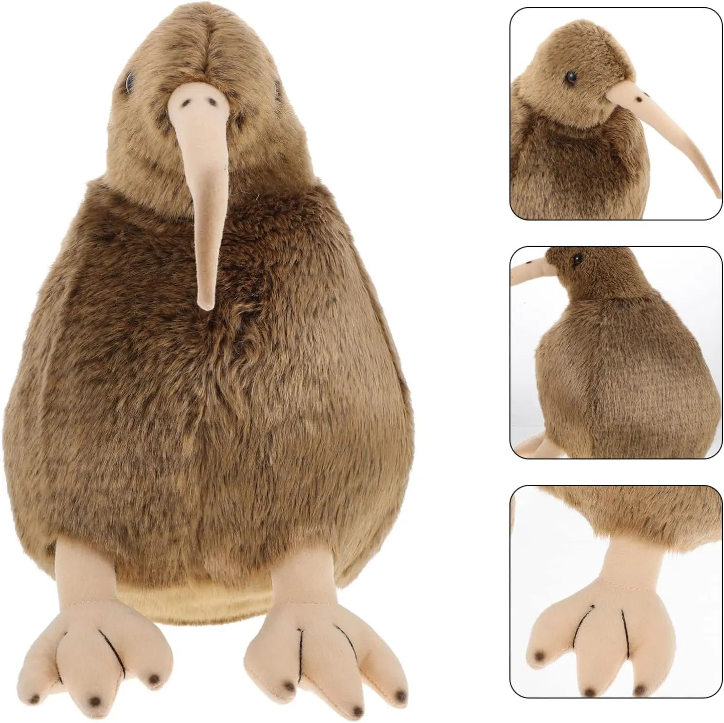 Custom lifelike stuffed animals and birds toys cute plush Zealand kiwi bird