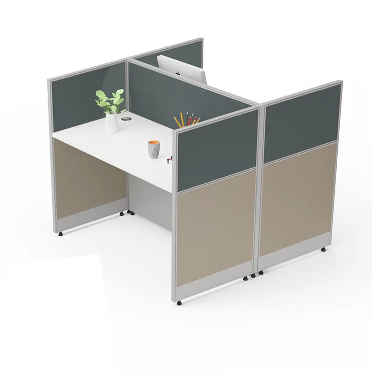 Modern Office Furniture Call Center Cubicle Aluminum work station table office partition 2 Person workstation