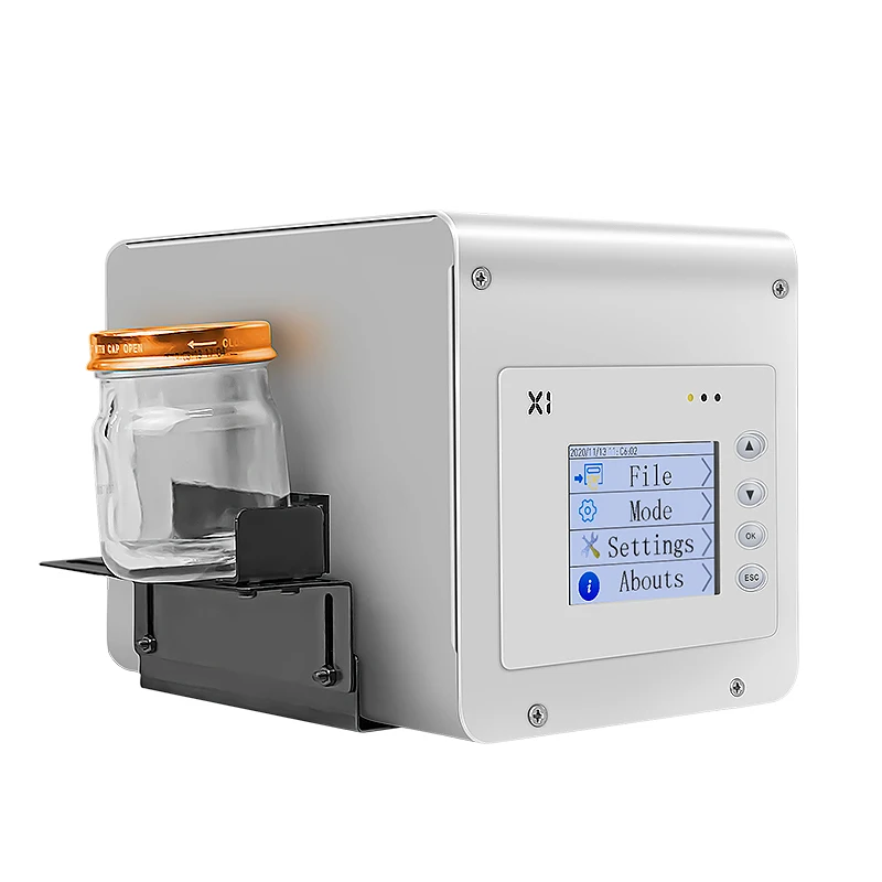 Shuoma TIJ Desktop Inkjet Printer Can Bottle Logo Expiry Date Coding Machine Concave Surface