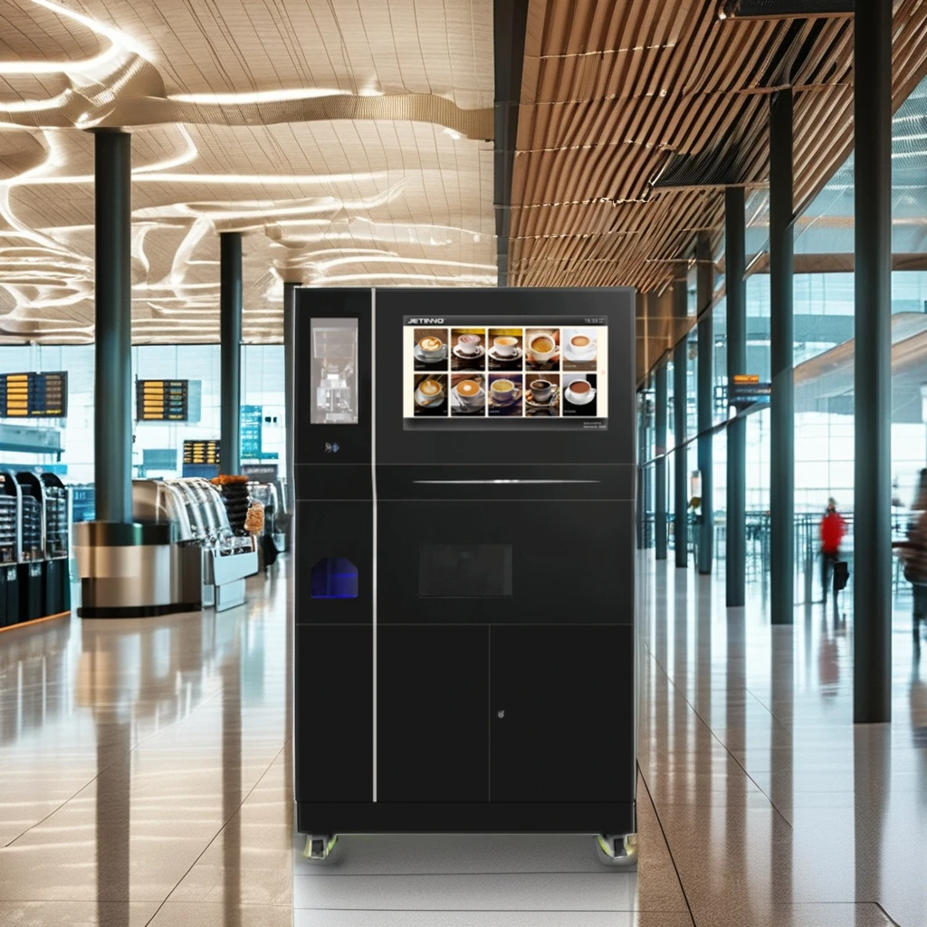 JL560 Self Service Coffee Machine  Smart Automatic Ice Coffee Ice Tea Juice Vending Machine Coin Coffee Vending Machine