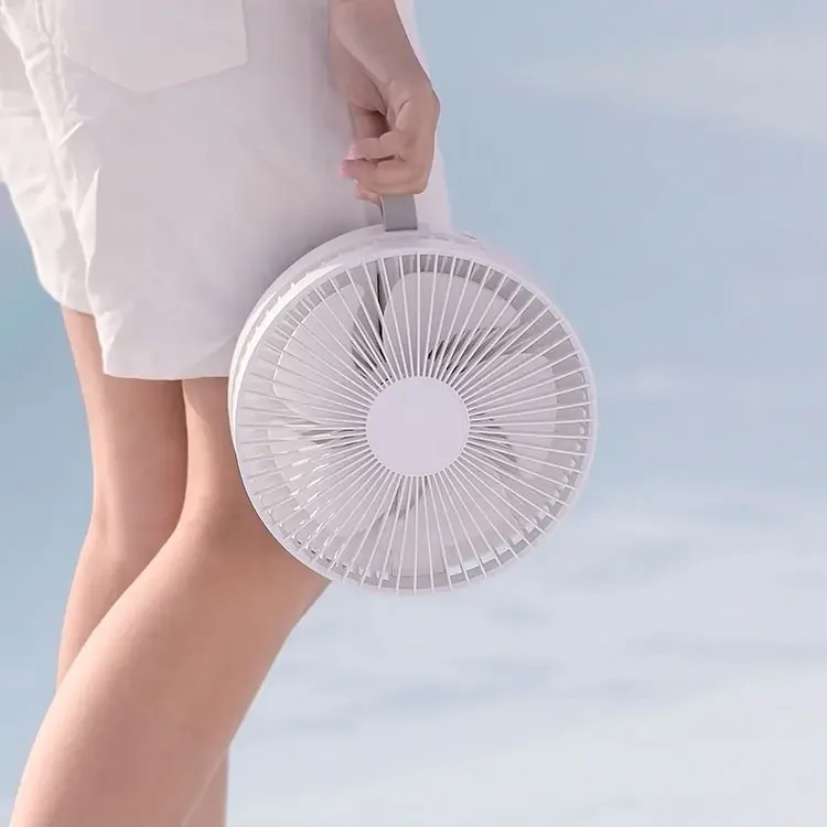 Foldable Table Fan Usb Rechageale Portable Mini Folding Fan Telescopic Auto Oscillating Electric Standing Air Cooling Fan