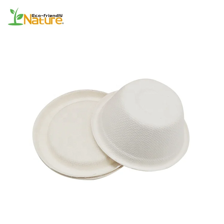 1/2 oz Compostable Drinking Cup Sugar Cane Pulp Sturdy Eco-Friendly Sauce Cup Tasting cup