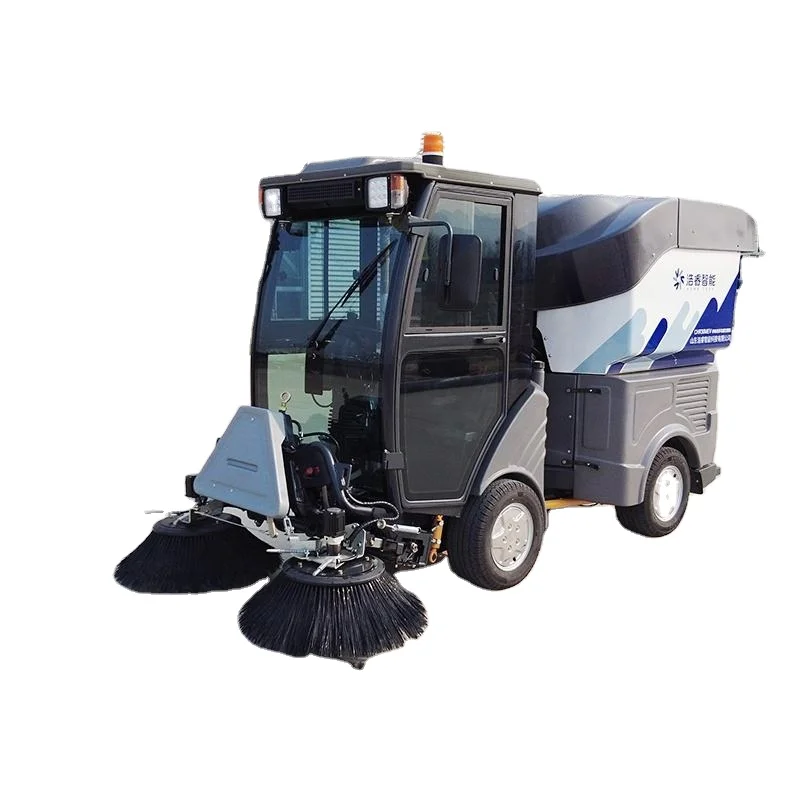 China Manufacturer  100% full electric-powered street road sweeper cleaning equipment machine