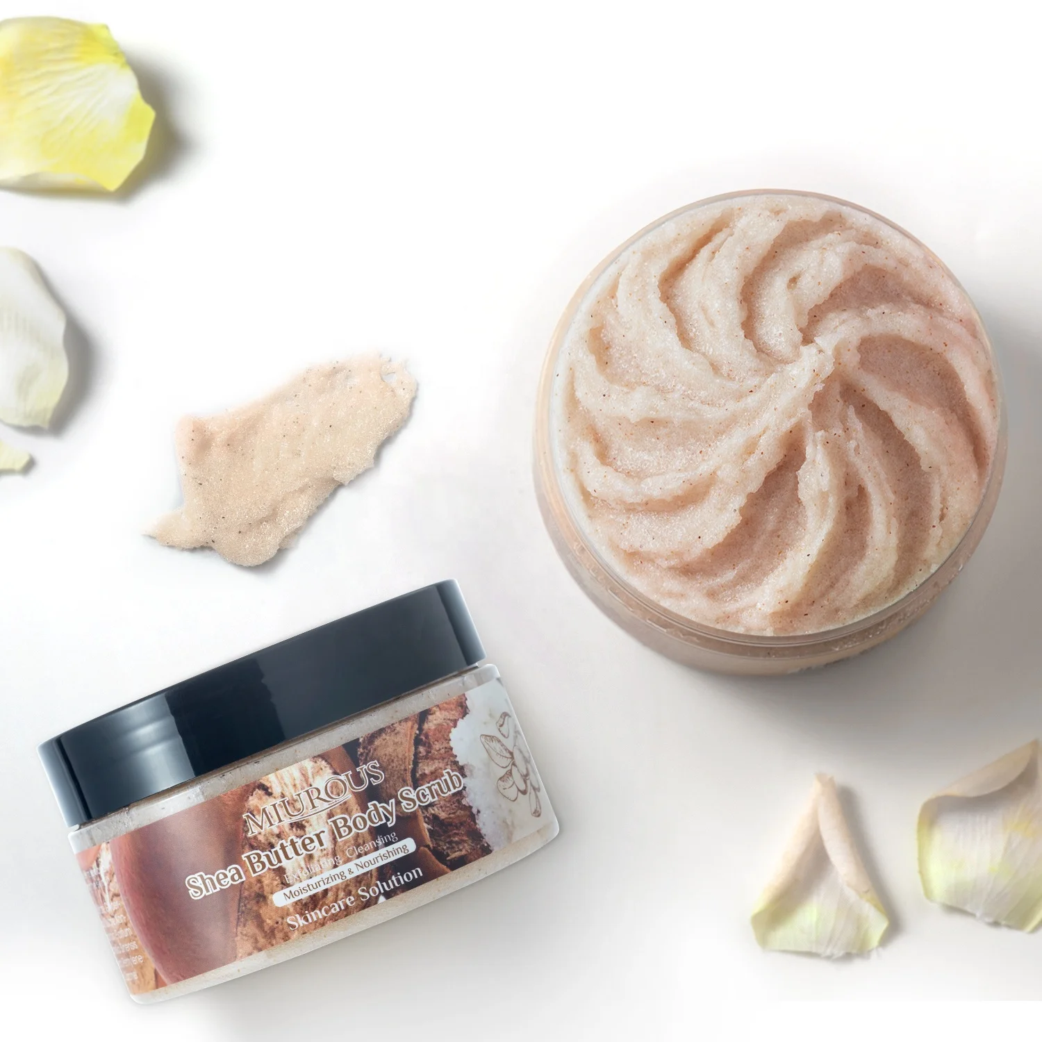 Free Sample Gommage Corporel 100% Natural Exfoliating Himalayan Salt Body Scrub Grapefruit Whitening Face Body Sugar Scrub