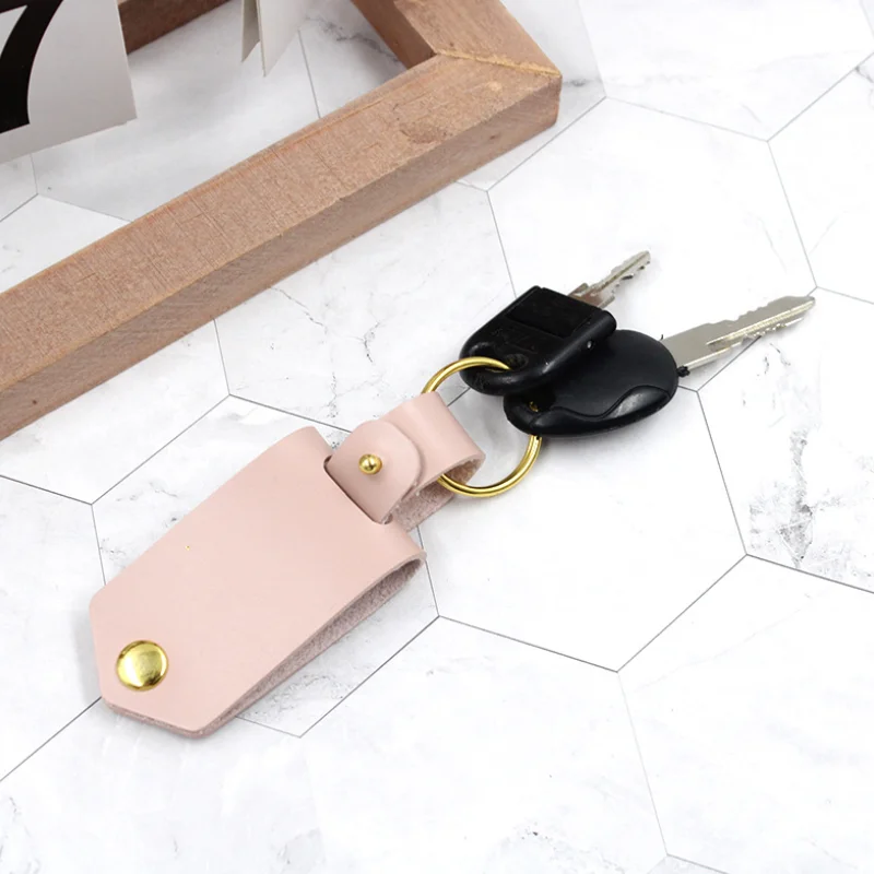 Personalized Photo Keyrings Fashion PU Leather Photo Keychain Anniversary Gift  Picture  Frame Keychain for Men Women
