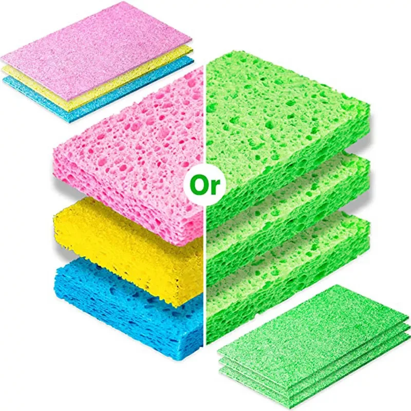 Magic Eco Friendly Compressed Cellulose Sponge Kitchen Dish Washing Cleaning Sponge Cloth Kitchen Sponge