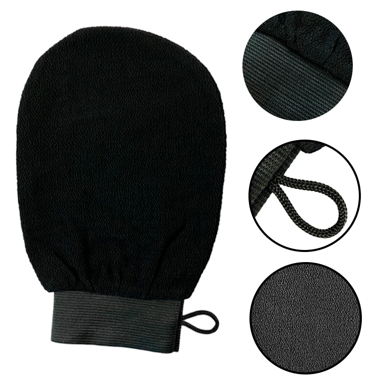 Customized Moroccan Bath Scrub Rayon Mitt Bath Scrub Mitt Peeling Turkish Silk Exfoliating Body Mitt