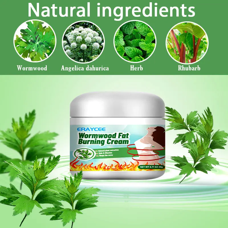 ERAYCEE Burning Wormwood Slimming Cream Massage Hot Tummy Tuck Moisturising Firming Body Skin Lazy Body Shaping