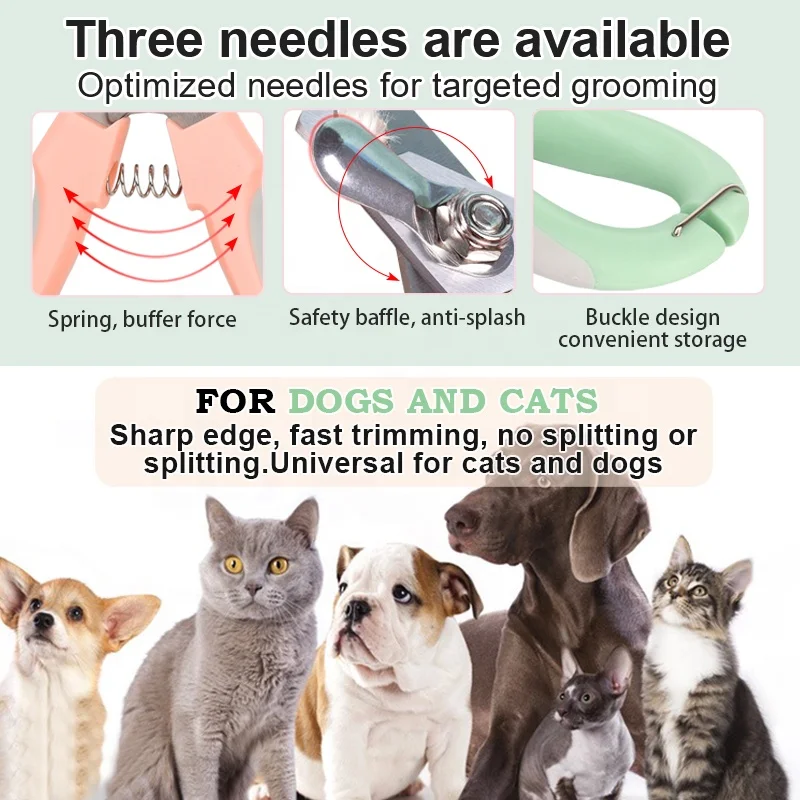 Factory Wholesale Color Box Packaging Pet Nail scissors Dog Nail Cutter Cat Dog Nail Clipper