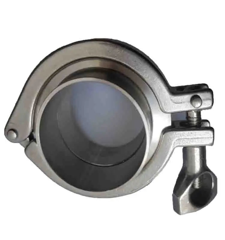 Stainless Steel 304  Single Pin Heavy Duty Clamp sanitary clamp with wing nut